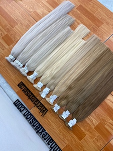 Extensions de cheveux du Vietnam 100% cheveux vierges Remy vietnamiens, longueur 8"-40", doux et brillants, 100g - Product Image 2