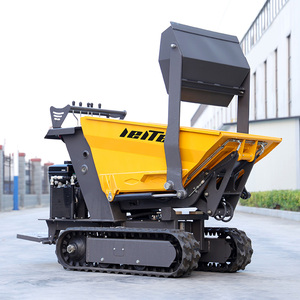 Mini Crawler Dumper Truck Self-Loading 500 800 Kg 1.2 Ton Diesel Hydraulic Small Mini Dumper With Lift and Crane for Sale Power - Product Image 3