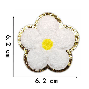 Flower Chenille Embroidery <b>Patch</b> Glitter Sequin Iron <b>on</b> <b>Sew</b> <b>on</b> Applique for Clothing Bags Hats Wholesale Custom Chenille - Product Image 6