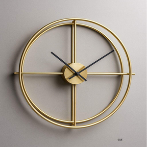 Top Class Handmade Metal <b>Wall</b> <b>Clock</b> <b>Decorative</b> Luxury Timepiece for Bedroom Office Hotel-Battery Powered Modern Design Wedding - Product Image 6