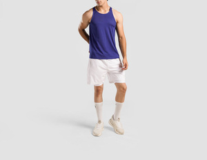 Débardeur Sportif Homme Tendance de Qualité Supérieure, Couleur Unie, Séchage Rapide, en Polyester, Col Rond, Sans Manches, pour Fitness - Product Image 4