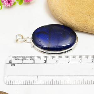 Colgante de Plata de Ley 925, piedra preciosa de labradorita, joyería de piedras preciosas de plata hecha a mano, colgante de labradorita para collar de mujer - Product Image 2