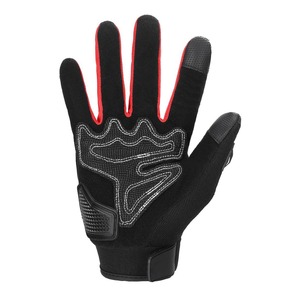Gants de course à doigts entiers en nylon, revêtement antidérapant en polyuréthane, fermeture auto-agrippante, unisexe, pour motocross en plein air - Product Image 1