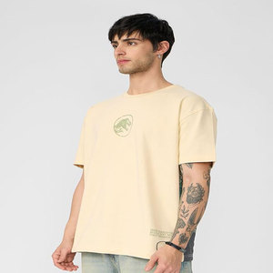 Camiseta Vintage de Manga Corta para Hombre, 260g, Algodón Lavado, Oversize, Hombros Caídos, Media Manga, Personalizable con Logotipo, Unisex - Product Image 4