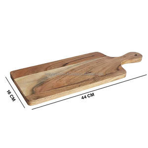 Tabla de cortar de madera reversible AALIYAN IMPEX superficie lisa con pies antideslizantes para preparación de alimentos - Product Image 2