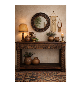 Modern <b>High</b> Quality Wooden Console <b>Table</b> for Living Room Dining <b>Kitchen</b> Unique Home Decor for Villa Bar Hotel for Bedroom Use - Product Image 1