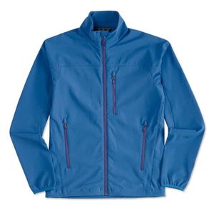Chaqueta cortavientos Softshell de corte regular para hombre, chaquetas Softshell de poliéster 100% personalizadas, novedad - Product Image 3