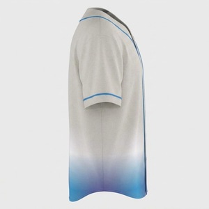 Uniformes Deportivos Personalizados con Sublimación, Logotipo Impreso, Camisetas de Béisbol/Sóftbol Antibacterianas 100% Poliéster de Manga Corta con Nombre del Equipo - Product Image 2
