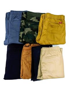 กางเกงขายาวคาร์โก้ของผู้ชายกางเกงกันยับสำหรับทำงานสไตล์หลวมกางเกงซักสีแบบยับ - Product Image 5