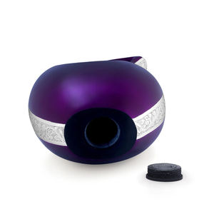 Heritage <b>Aluminum</b> Tear Drop Keepsake Funeral Cremation Urn Memorial Ash <b>Container</b> Featuring Stylish Decorative Closure - Product Image 1