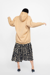 Sweat à capuche oversize personnalisé en molleton de coton pour femme, à manches longues, avec poche kangourou, style streetwear décontracté - Product Image 5