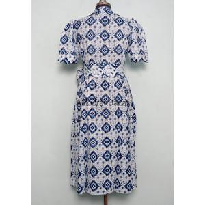 Vestido Midi de Verano para Mujer, Hecho a Mano en India, con Estampado Floral, Tejido, Ecológico, Transpirable, con Encaje, Corte en A, Superventas - Product Image 6