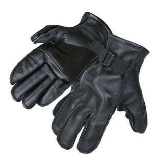 Tactical Leather Gloves With Adjustable Wrist <b>Strap</b> For Outdoor Men Use - Product Image 1