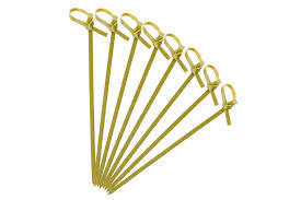 HOT SELLING 12cm Twisted Bamboo Skewers Ribbon Cocktail Picks for Fruits, Appetizers, Desserts & Bar Supplies - Product Image 5