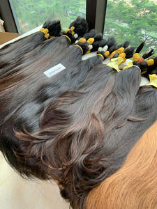 Le fournisseur professionnel de cheveux offre 100% cheveux humains en vrac vietnamiens Super Double extrémités dessinées pour la vente en gros avec livraison mondiale - Product Image 4