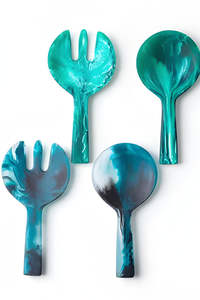 European Style Luxury Salad Server Set Excellent Quality Eco-Friendly Dishwasher <b>Safe</b> Wedding Tableware Salad Salad <b>Tools</b> - Product Image 3