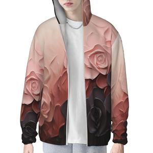 Sudadera con capucha de poliéster con estampado personalizado para mujer, ropa de calle informal, figuras de hombros caídos, tejido transpirable ecológico - Product Image 4