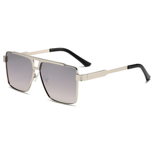 Gafas de Sol RTS Modernas Vintage con Doble Puente y Marco Metálico Grande con Protección UV 2026 para Hombres y Mujeres, Actividades al Aire Libre - Product Image 5