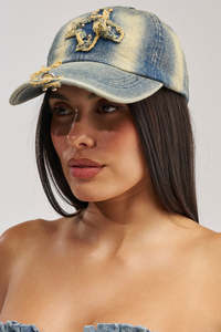 Casquette de baseball vintage en jean unisexe, 6 panneaux, ajustable, panneau avant déchiré, style décontracté, printemps-été, 100 % coton, style urbain - Product Image 3