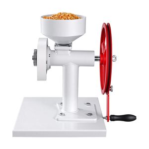 Molino manual de grano de acero al carbono de alta resistencia con volante y manivela, ajustable para moler trigo y maíz - Product Image 1