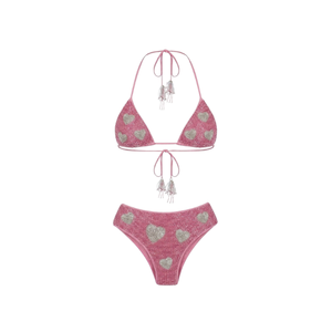 Ensemble de maillot de bain 2 pièces de luxe fait main, artisanal, personnalisé, respirant, de haute qualité, entièrement brodé et perlé, pour la vente en gros - Product Image 3
