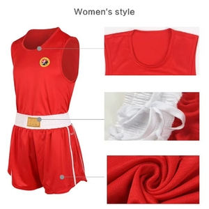 Ensemble de combat Sanda de haute qualité fabriqué aux États-Unis, uniforme de boxe durable, équipement d'entraînement, vêtements de sport avec logo personnalisé - Product Image 3