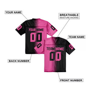 Vente en gros de maillots de football d'entraînement pour hommes en polyester 100% à séchage rapide, impression par sublimation, maillots de rugby personnalisés - Product Image 5