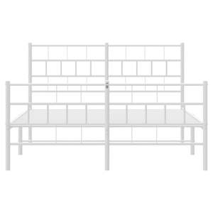 โครงเตียงเหล็กเคลือบสีขาว ขนาด 53.1x74.8 นิ้ว - Product Image 5