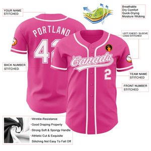Maillot de baseball tendance USA à boutons, uniforme personnalisé pour jeunes, adultes, hommes, femmes, tenue d'équipe - Product Image 3