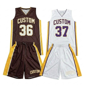 Conjunto de uniforme de baloncesto personalizado de primera calidad para hombres y jóvenes, camiseta sin mangas, pantalones cortos transpirables, ropa deportiva con nombre y número personalizados - Product Image 1