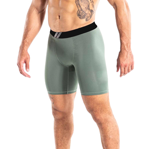 Calzoncillos bóxer de compresión sin costuras de talle alto para hombre, populares, estampados, transpirables, de punto, ropa interior de compresión al por mayor - Product Image 1