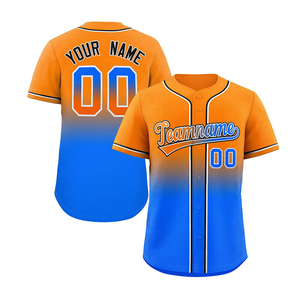 Camiseta de béisbol personalizada para hombre, con botones, transpirable, de poliéster y algodón, para calentamiento, ropa de equipo. - Product Image 6