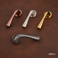 Poignée de meuble moderne en alliage de zinc OPPO-1, quincaillerie durable pour porte d'armoire, finition or rose, argent, or, noir