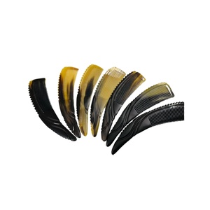 Portable Cow Horn <b>Comb</b> with Finest Quality <b>Hair</b> Care Horn <b>Comb</b> <b>for</b> Women and <b>Man</b> <b>Hair</b> Care Easy to Use - Product Image 1