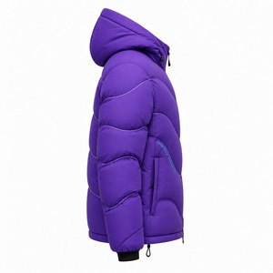 Custom Men Puffer Jacket Winter <b>Waterproof</b> <b>Warm</b> Quilted Coat OEM Private Label Wholesale Manufacturer - Product Image 2