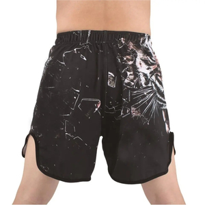 Shorts de sport imprimé tigre pour hommes, séchage rapide, coupe régulière, polyester respirant, léger, entraînement, gym, fitness, sport - Product Image 2