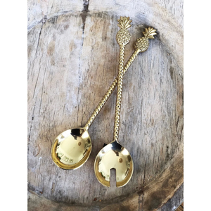 Ensembles de serveurs à salade en laiton de la plus haute qualité, fabrication artisanale, sur mesure - Product Image 1