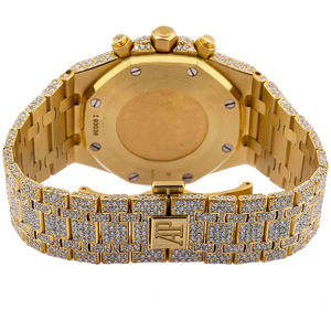 Collection de montres de luxe pour homme de qualité standard, 42 mm, clarté VVS, coupe ronde, entièrement serties de diamants Moissanite pour homme - Product Image 3