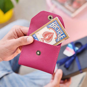 Caja de Regalo de Cartas de Póker de Cuero de Alta Gama, Estuche de Cartas de Juego de Cuero, Caja Plegable Portátil para Empaque de Póker - Product Image 5