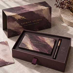 กล่องบรรจุภัณฑ์แบบลิ้นชักสำหรับพาเลทอายแชโดว์ SAFRAN แบบกำหนดเอง - Product Image 1