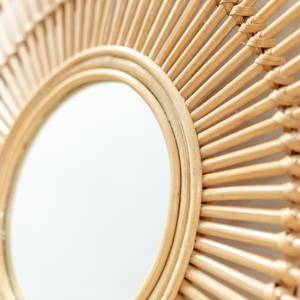 Handmade Rattan <b>Wall</b> <b>Mirror</b> <b>Round</b> Bamboo Cane <b>Mirror</b> Natural Boho Decorative <b>Wall</b> Hanging Home Decor - Product Image 5