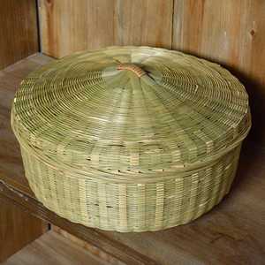 Handmade Bamboo <b>Storage</b> <b>Basket</b> With Lid Natural <b>Wicker</b> Organizer Rustic Home Decor Eco Friendly Supplier Manufacturer - Product Image 1