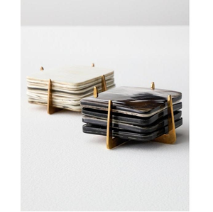 Handmade Luxury Horn <b>Coasters</b> for Special Occasions Premium Buffalo Horn <b>Coasters</b> for Dining Experience Natural Horn <b>Coaster</b> <b>Set</b> - Product Image 4