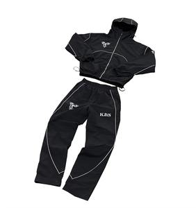 Conjuntos Deportivos Personalizados para Hombre, Trajes de Entrenamiento con Cierre, Pantalones Deportivos para Hombre, Chaqueta Cortavientos de Poliéster, Traje Deportivo de Nailon - Product Image 2