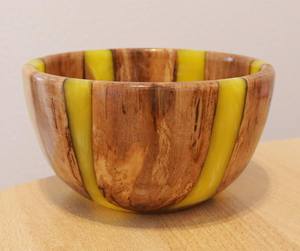 ชามเสิร์ฟเรซิ่นและไม้คุณภาพสูง ชามไม้ธรรมชาติ ชามใส่ผลไม้และสลัด ชามไม้สำหรับตกแต่งงานแต่งงาน ของตกแต่งบ้านและห้องครัว - Product Image 3