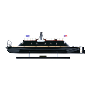 เรือจำลอง B200 - CSS Virginia Civil War ทำจากไม้ งานฝีมือ ของตกแต่งทางทะเล ของสะสมสำหรับนักสะสมเรือเดินสมุทร ของขวัญคริสต์มาส ขนาด 72x17.8x23 ซม. - Product Image 1