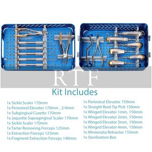 Kit d'outils orthodontiques Ensemble d'instruments vétérinaires de chirurgie dentaire RAW à FINE - Product Image 4