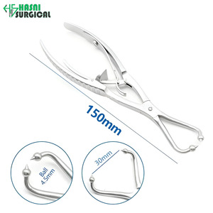 Pinzas de reducción AO con mordazas dentadas de acero inoxidable, instrumentos quirúrgicos ortopédicos fijos y autoblocantes - Product Image 2