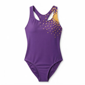 Traje de baño profesional de una pieza para mujer, traje de baño personalizado de secado rápido, tela elástica atlética, deportes de playa y piscina - Product Image 1