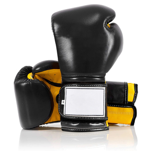 Gants de combat en cuir professionnels pour l'entraînement et le sparring, logo personnalisé OEM pour la fermeture, gants de kick-boxing - Product Image 2